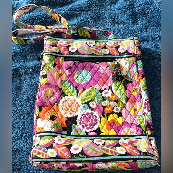 Vera Bradley Handbags - Vera Bradley Va Va Bloom Laptop Travel Bag Tote Padded Floral